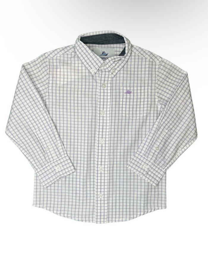 Southbound Lavender Check Dress Shirt