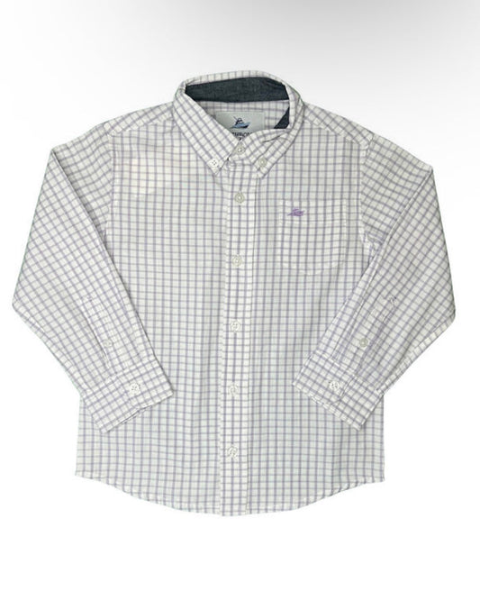 Southbound Lavender Check Dress Shirt