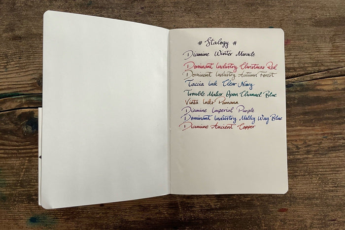 Stalogy 1/2 Year Notebook - B6 - Grid - 186 Pages - Red