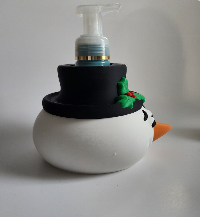 *STL FILE ONLY* Snowman Head Bath & Body  Foam Soap Holder / Sleeve Digital Download