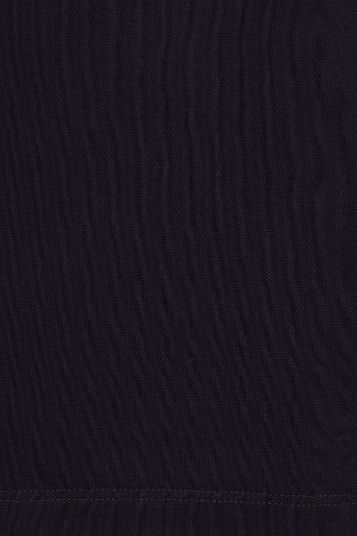 stretch piquet polo shirt with logo patch
