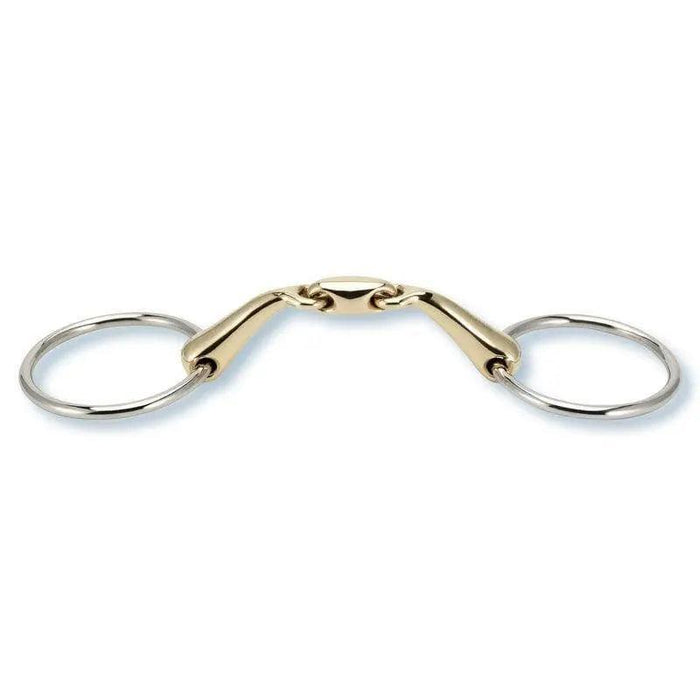 Stübben anatomic loose ring snaffle double broken sweet copper 2223 Stübben