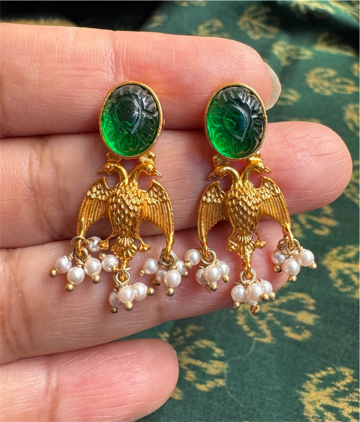 The Dvi-Paksha Silver Gandaberunda Necklace & Earrings