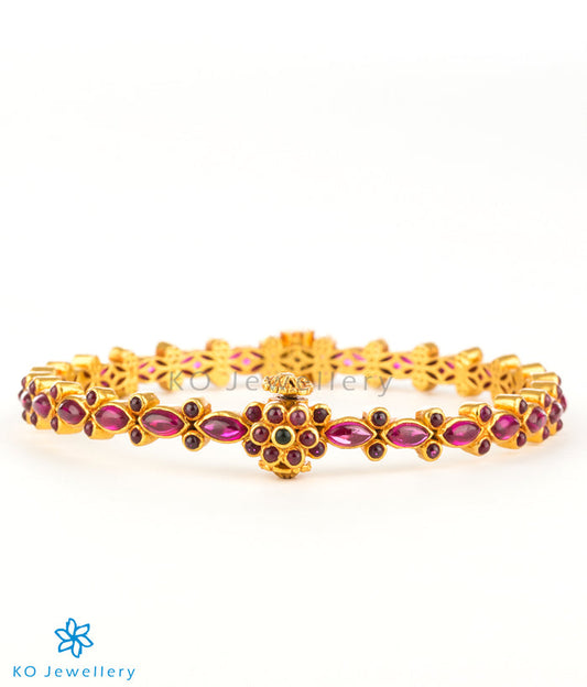 The Pauspa Silver Kemp Bracelet(Red/Size/2.2/2.4/2.6/2.8)