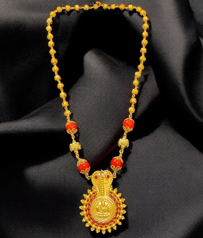 The Vijeta Silver Coral Pathak Mohanmale Necklace & Earrings