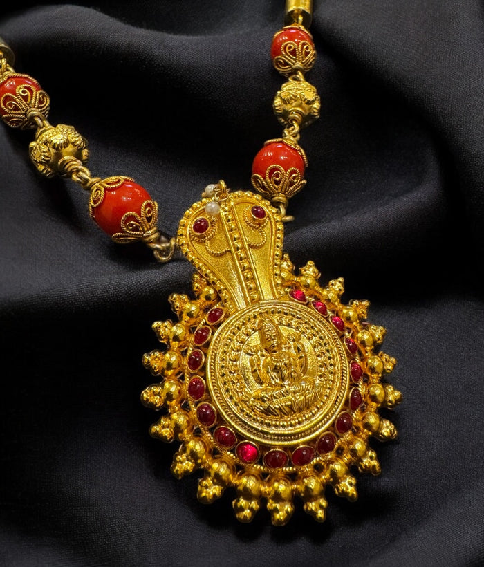 The Vijeta Silver Coral Pathak Necklace
