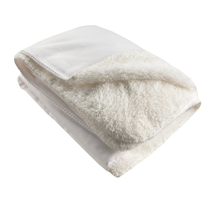 Thick Sherpa Fleece Blanket 'The Gift' — detail view