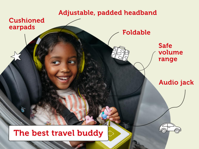 Tonies - Tonies Headphones - Foldable - Green - Features