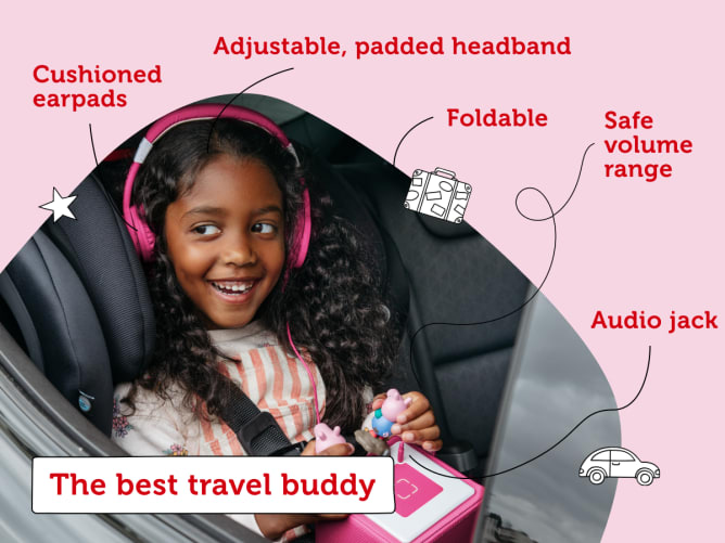 Tonies - Tonies Headphones - Foldable - Pink - Display