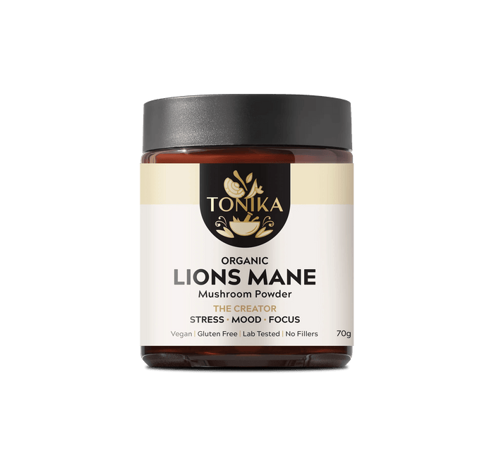 Tonika Powder TONIKA Organic Lion's Mane Powder Glass Jar - THE CREATOR 70gm