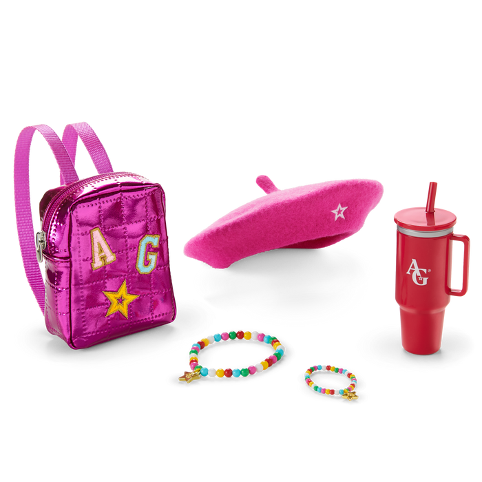 Truly Me™ 18-inch Doll #130, Puppy, Mini Backpack & Accessories AG™ Star Squad Bundle