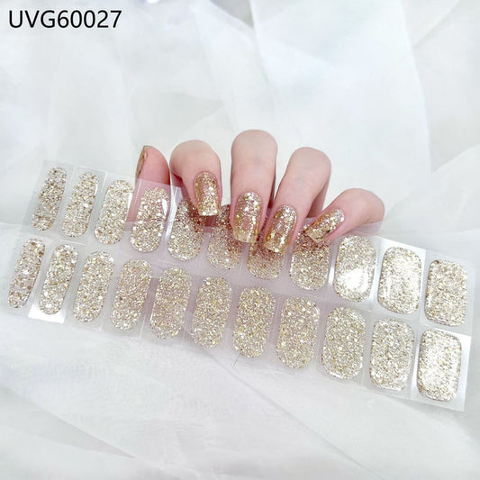 UV gel nail sticker semi-cured UVG60027