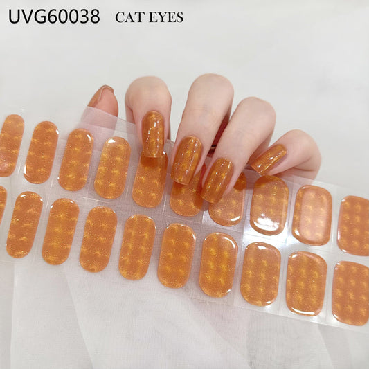 UV gel nail sticker semi-cured UVG60038