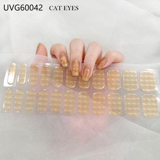 UV gel nail sticker semi-cured UVG60042