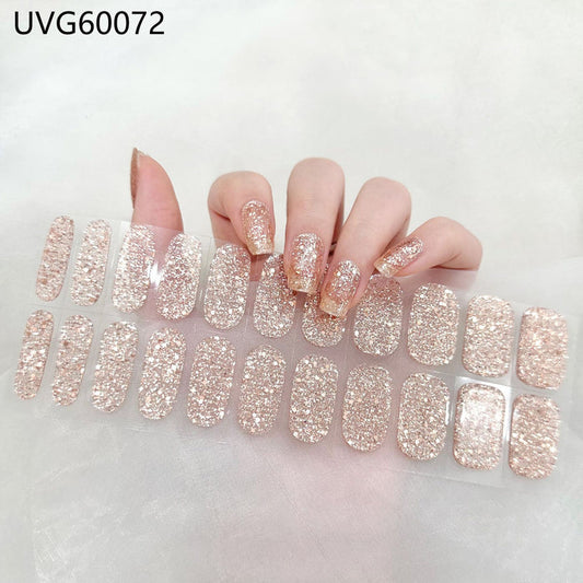 UV gel nail sticker semi-cured UVG60072