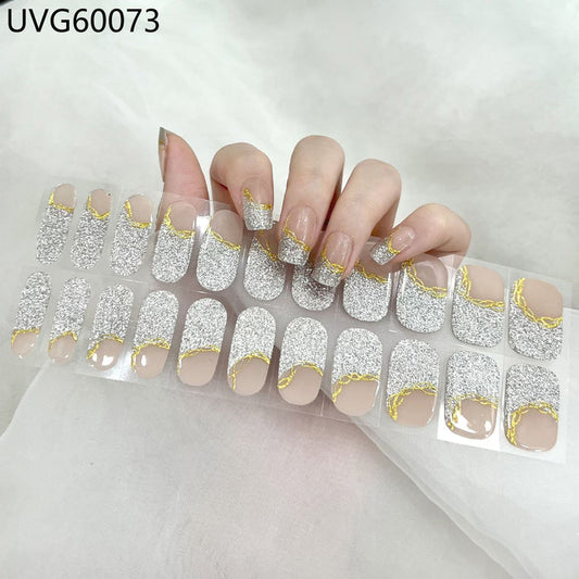 UV gel nail sticker semi-cured UVG60073