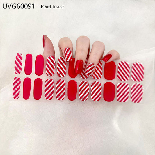 UV gel nail sticker semi-cured UVG60091