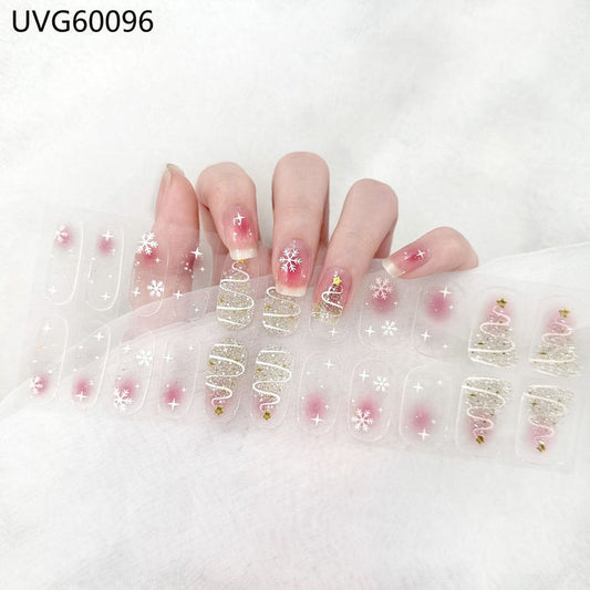 UV gel nail sticker semi-cured UVG60096