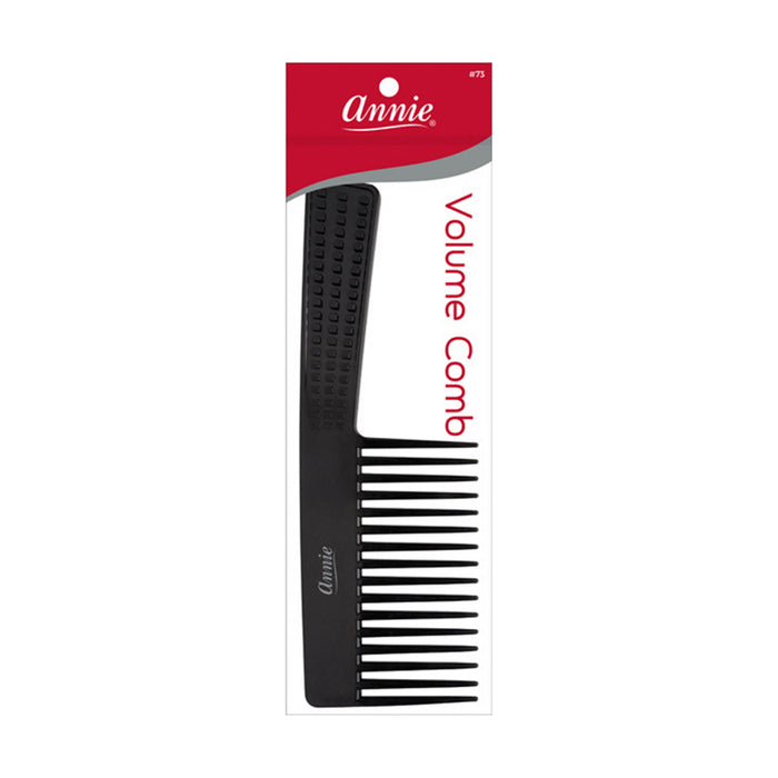 ANNIE black volume comb with wide teeth for styling and adding volume to hair