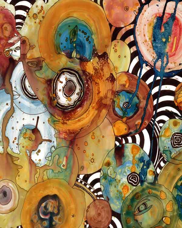 Wall Art Tapestry 'Energy Abstract' — alternate angle