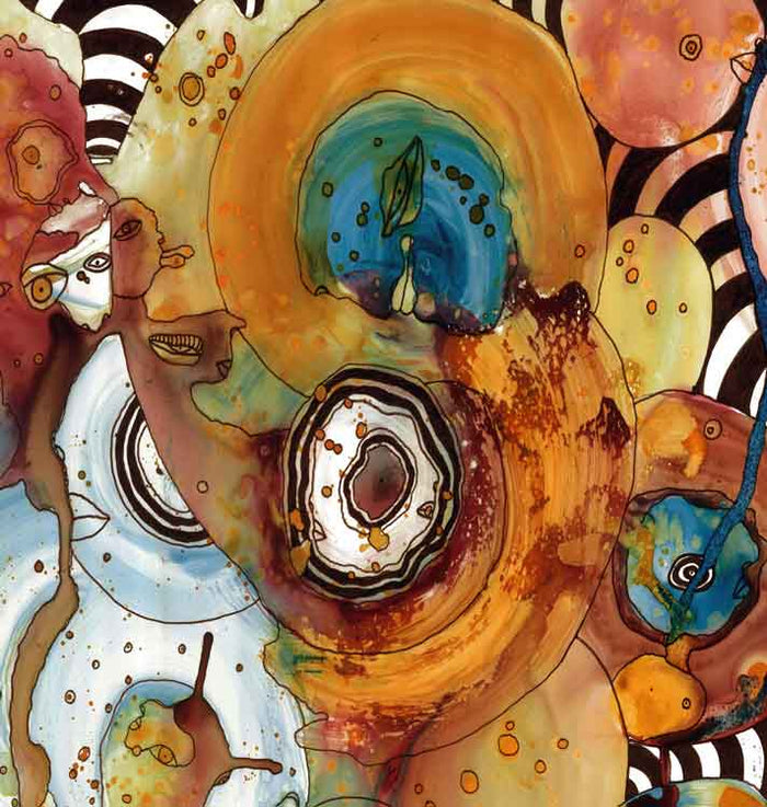 Wall Art Tapestry 'Energy Abstract' — close-up