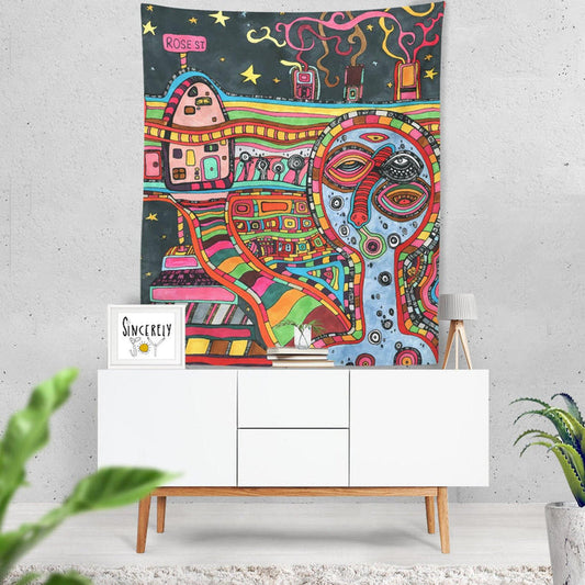 Wall Art Tapestry 'Rose St' — C. Cambrea, Sincerely Joy