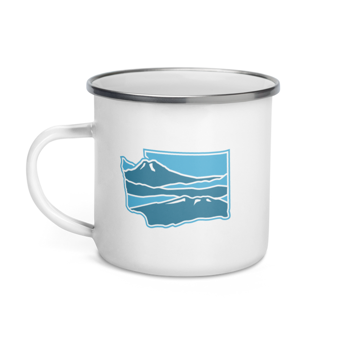Washington Elements Cascades, Enamel Mug, 12oz