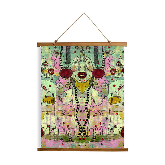 Whimsical Wood Slat Tapestry 'Cut it Out' — C. Cambrea, Sincerely Joy