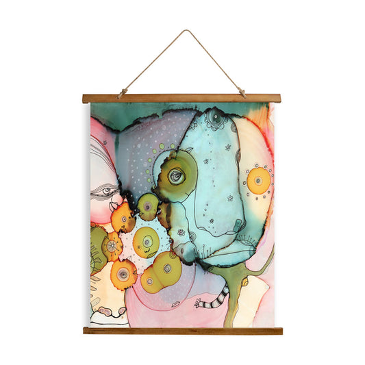 Whimsical Wood Slat Tapestry 'Dance With Me' — C. Cambrea, Sincerely Joy