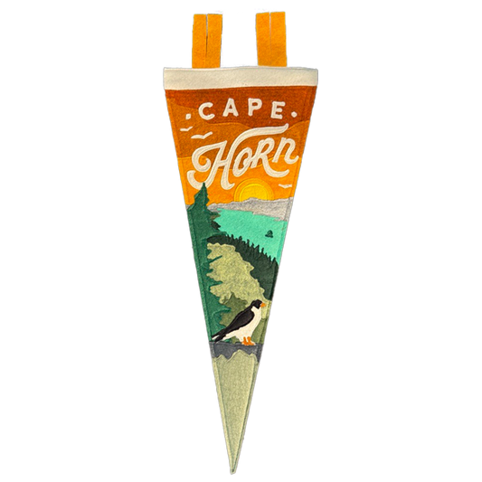 Wool Felt Pennant, Cape Horn