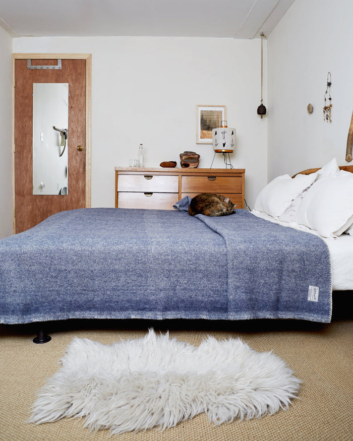 Wool Queen Blanket - "Evening"