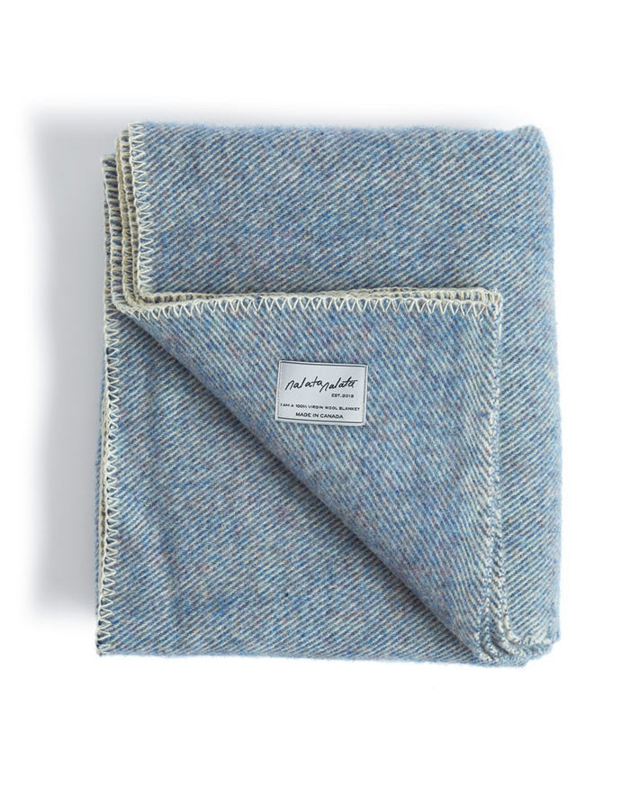 Wool Throw Blanket - "Dusk"