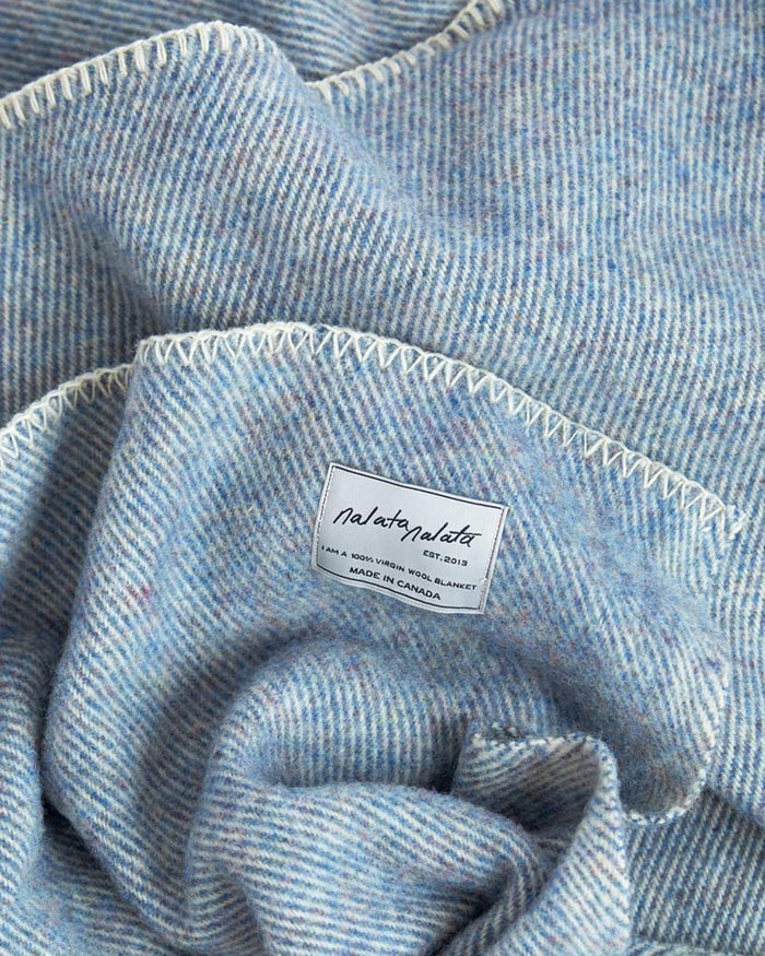 Wool Throw Blanket - "Dusk"