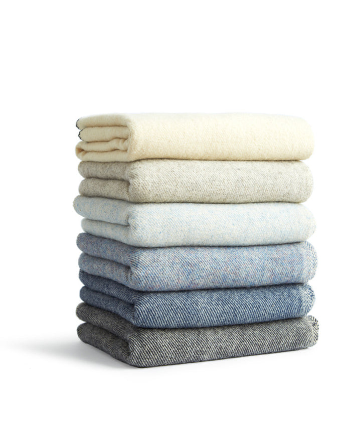 Wool Throw Blanket - "Dusk"