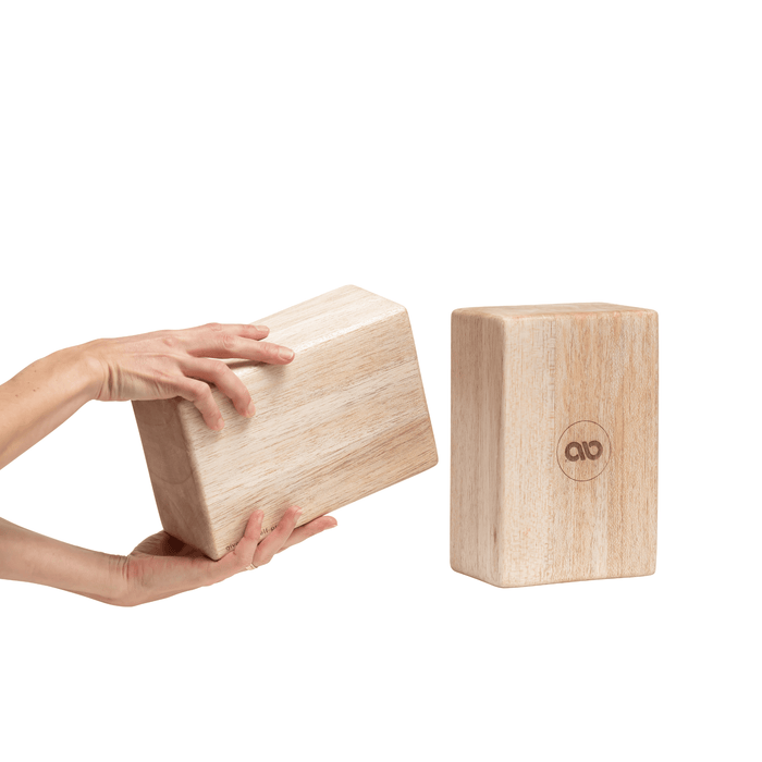 Mache Pair of Yoga Blocks Yoga Block | Balsa Wood + Beeswax
