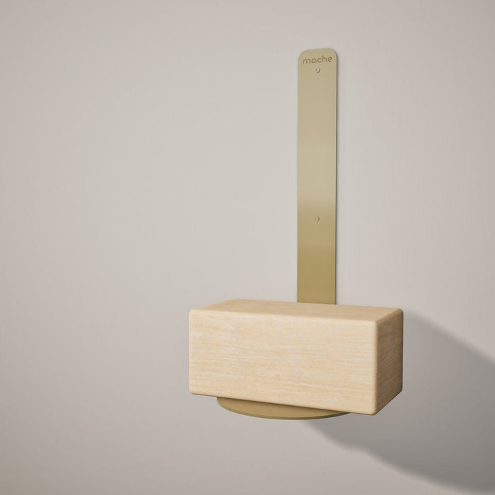 Mache Gold Yoga Block Wall Bracket, Gold