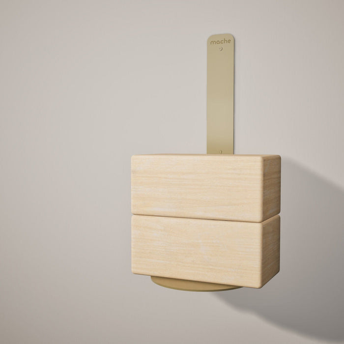 Mache Gold Yoga Block Wall Bracket, Gold