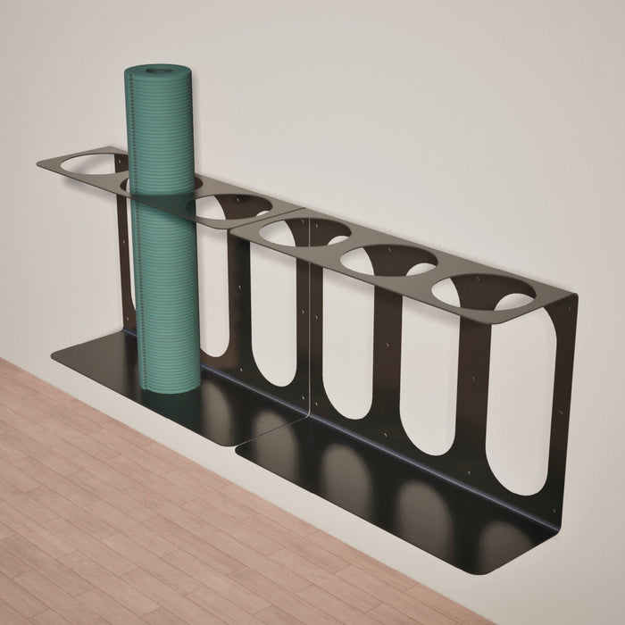 Mache Yoga Mat Wall Bracket, Holds 3 Mats/Rollers